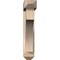 Ekena Millwork Westlake Arts and Crafts Smooth Bracket w/ Offset Brace, Douglas Fir, 5 1/2"W x 28"D x 28"H BKT0604X28X28WTL03SDF - alternate 2